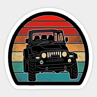 VINTAGE JEEP Sticker